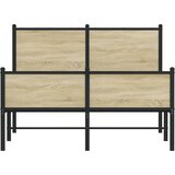  Metalni okvir kreveta bez madraca boja hrasta sonome 120x200 cm | shoptok.hr