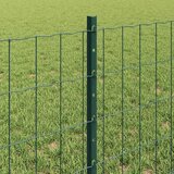 Euro ograda s postom 10 x 0,6 m Čelik premazan PVC-om Zelena | shoptok.hr