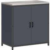 vidaXL Kuhinjski set za shranjevanje 2 pcs Antracitna 150 x 50 x 92 cm | Shoptok.si