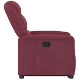  Naslonjač na podizanje od tkanine crvena boja vina | shoptok.hr