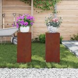  Stalak za biljke 2 pcs Rđa 24 x 24 x 55 cm | shoptok.hr