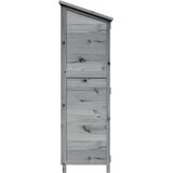  Vrtna Šupa Siva 59,5 x 56 x 176,5 cm Konstruirano drvo | shoptok.hr