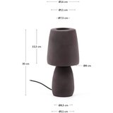 Kave Home Tamno smeđa stolna lampa (visina 30 cm) Tandy – | shoptok.hr