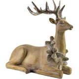 Mondex Figura poliresin Santa Lila Jelen 30.5x15.5x28.5 rjava z zlato patino 1 kos, (5000348755) Cene
