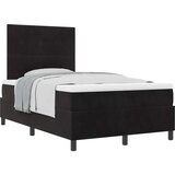  Box Spring Postelja z Blazino Črna 120x200 cm Žamet, (22052099) | Shoptok.si
