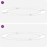  Pogodno za ravni drveni prsten Maslinovo zelena Ø90 / 120 cm | shoptok.hr