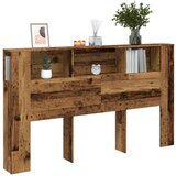 vidaXL Uzglavlje s ormarićem boja taro drvo 180x18,5x102,5 cm drveni | shoptok.hr
