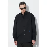 Ader Error Pamučna košulja TRS Tag Shirt za muškarce, boja: crna, relaxed, s klasičnim ovratnikom, BMSGFYSH0101