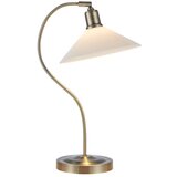 Markslöjd Bela/medeninasta namizna svetilka s steklenim senčilom (višina 49 cm) Vela – | Shoptok.si