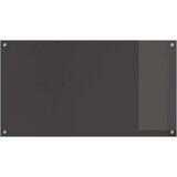 vidaXL Kuhinjski Backsplash Tamna siva Kaljeno staklo 110 x 60 cm | shoptok.hr