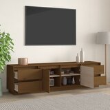 TV ormarić smeđa boja meda 176 x 37 x 47,5 cm masivna borovina | shoptok.hr
