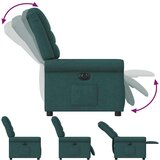  Električni naslonjač od tkanine tamnozeleni | shoptok.hr