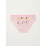 Fashionhunters Pink panties for a girl with print