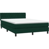 Box Spring krevet s madracem i LED tamno zeleni 160x220 cm baršun | shoptok.hr