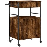 vidaXL Kuhinjska kolica boja hrasta 56x43x89 5 cm konstruirano drvo | shoptok.hr
