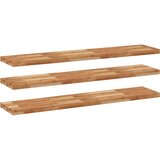 vidaXL Viseče police 3 kosi 160x30x4cm oljni premaz trden akacijev les, (21326077) | Shoptok.si
