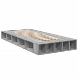  The Living Store Posteljni okvir siva sonoma 100x200 cm inženirski les - Posteljni Okvir, (21497699) | Shoptok.si