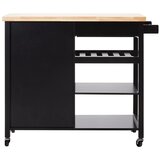 Premier Housewares Servirni voziček na kolesih iz masivnega kavčukovca 48x105 cm Frankfurt – | Shoptok.si
