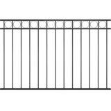  Ogradni panel ASSEN čelik 1,7x1 m Crni | shoptok.hr