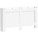  Pokrov za radijator bijeli 152 x 19 x 81,5 cm MDF | shoptok.hr