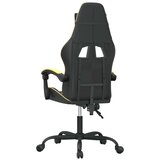  Vrtljiv gaming stol črno in zlato umetno usnje, (20699323) | Shoptok.si