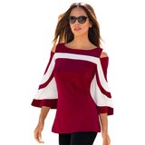 Fenzy Elegantna Majica S 3/4 Rukavima Na Zvono Ninita, Bordo Cijene