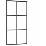  Klizna vrata s priborom crna 102 x 205 cm od ESG stakla | shoptok.hr