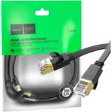 Mrežni kabl, CAT6, Gigabit Ethernet, flat, 1 met., crna – US07 General, 1 met.