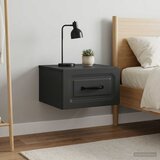  Noćni ormarić za montažu na zid 2 kom. Crna 34,5 x 33 x 20 cm | shoptok.hr
