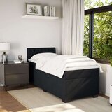 vidaXL Box spring krevet s madracem crni 100x200 cm baršunasti | shoptok.hr