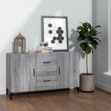  Komoda boja hrasta sonome 100 x 36 x 60 cm konstruirano drvo Siva | Shoptok.si