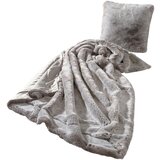 Ambiente krznena odeja 150/200 cm srebrne barve | Shoptok.si
