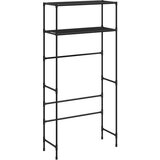 vidaXL Stalak za pohranu na 2 razine crni 69 x 28 x 143 cm željezni | shoptok.hr