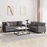  2-dijelni set sofa s jastucima sivi od umjetne kože | shoptok.hr