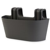  doa woody saksija za balkon l 40cm crna Cene