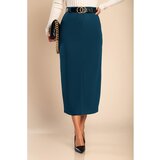 Fenzy Elegantna Midi Suknja, Petrol Fenzy Elegantna Midi Suknja, Petrol Slike