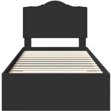  Konstrukcija postelje Črna 75 x 190 cm Konstruiran les, (5000102538) | Shoptok.si