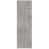 Ormarić za pohranu boja betona 70x42,5x225 cm konstruirano drvo | shoptok.hr