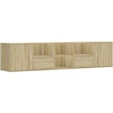 vidaXL Kotna omarica sonoma hrast 200x40x45 cm iverna plošča | Shoptok.si