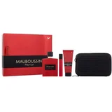 Mauboussin Pour Lui In Red set: EDP 100 ml + gel za prhanje 75 ml + EDP 20 ml + torbica za čez ramo za moške