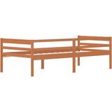  Posteljni okvir medeno rjav iz trdne borovine 90x200 cm, (20647259) | Shoptok.si