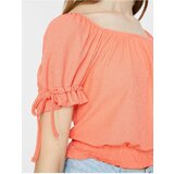 Koton Women's Pink Off The Shoulder Short Sleeve T-Shirt Cijene