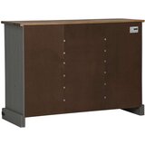 vidaXL Bivak HALDEN 2 drsna vrata siva 112x40x80 cm masivni les | Shoptok.si