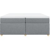  Krevet s oprugama i madracem svjetlosivi 200 x 200cm od tkanine | shoptok.hr
