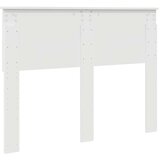  Uzglavlje s uzglavljem Sjajno bijelo 135 cm Konstruirano drvo | shoptok.hr