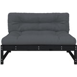  Srednja sofa crni 120x80 cm od masivne borovine | shoptok.hr