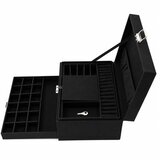  Elegantna kutija za nakit 24,5 x 17 x 11,5 cm - crna | Shoptok.si