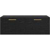 vidaXL Omarica na steni Črni hrast 100 x 36.5 x 35 cm Konstruiran les | Shoptok.si