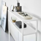 YAMAZAKI Bela kovinska stranska mizica 18x60 cm Tower – | Shoptok.si