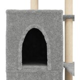  Penjalica za mačke sa stupovima za grebanje svjetlosiva 97 cm | Eponuda.com